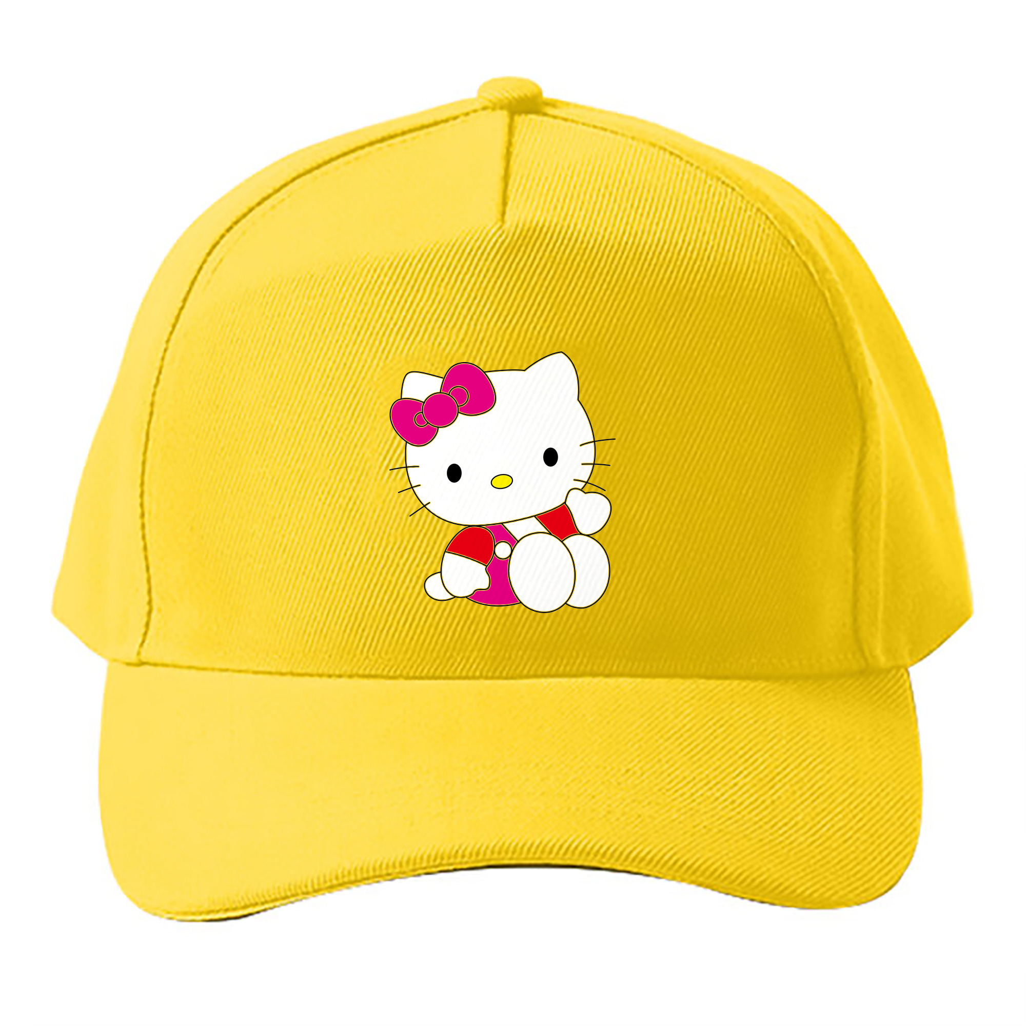 （画像用） Hello Kitty ハローキティ ベースボールキャップ 綿100％ 男女兼用 帽子 スポーツ